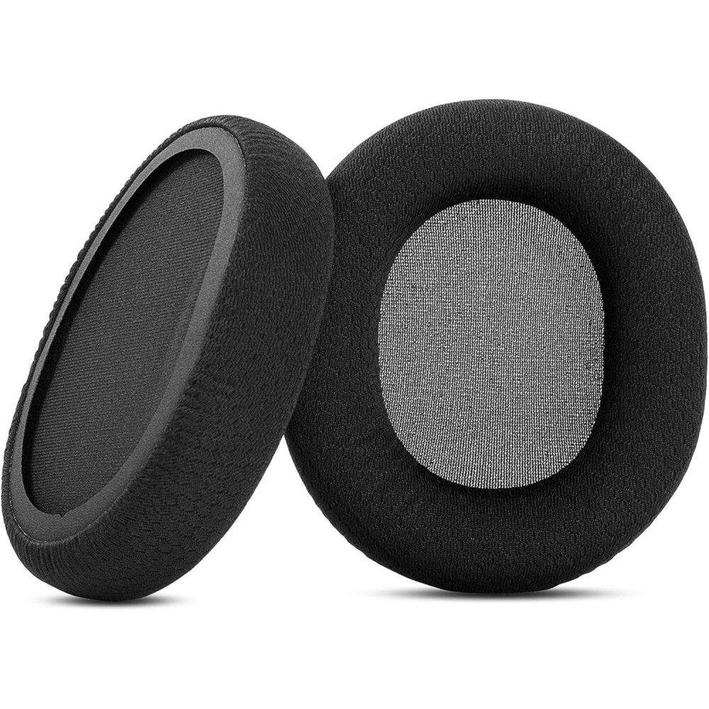 Амбушури для SteelSeries Arctis 1 3 5 7 Prime Pro Black Сітчаста тканина