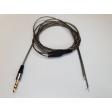 Аудіокабель провід для навушників Koss Sony AKG JVC Sennheiser Audio-Technica TPE Сірий титан