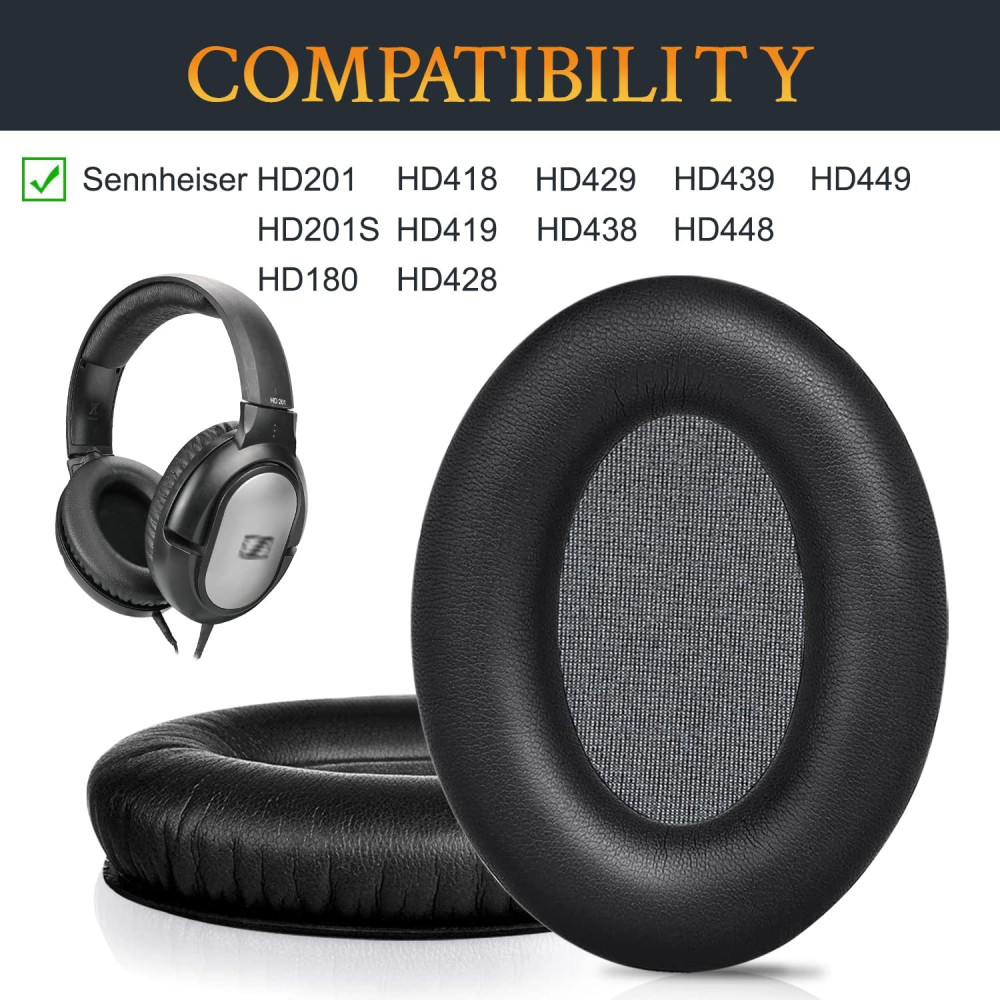 Амбушури Sennheiser HD201 HD201S HD180 HD418 HD419 HD428 HD429 HD438 HD439 HD448 HD449