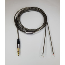 Аудіокабель провід для навушників Koss Sony AKG JVC Sennheiser Audio-Technica TPE прямий Сірий титан