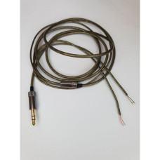 Аудіокабель провід для навушників Koss Sony AKG JVC Sennheiser Audio-Technica TPE Мідно-сріблястий
