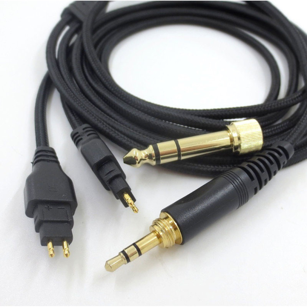 Аудіокабель для навушників Sennheiser HD650 HD600 HD580 HD660S тканинна обмотка 