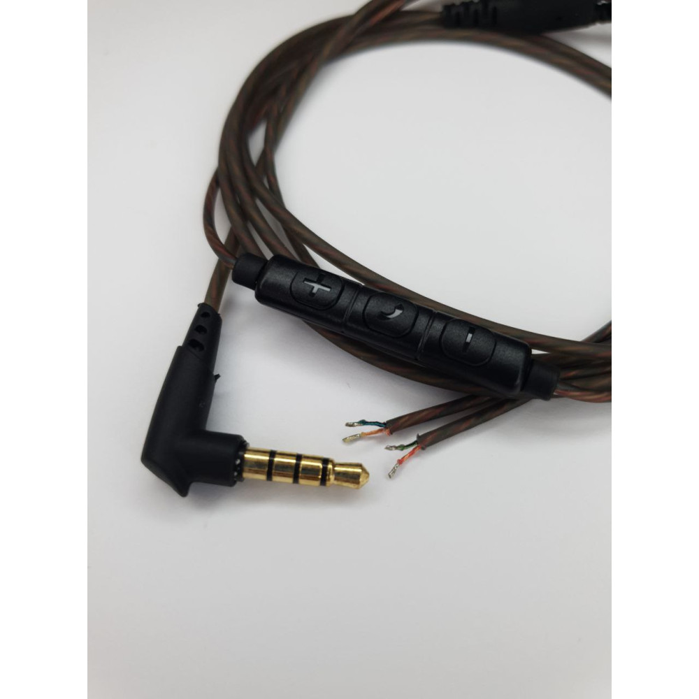 Аудіокабель провід з мікрофоном для навушників Koss Sony AKG JVC Sennheiser Audio-Technica TPE