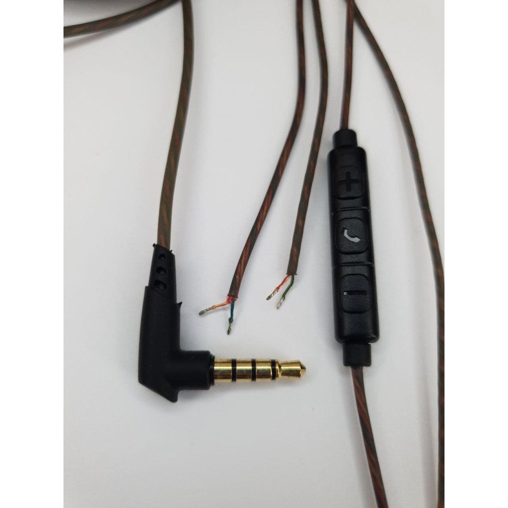 Аудіокабель провід з мікрофоном для навушників Koss Sony AKG JVC Sennheiser Audio-Technica TPE